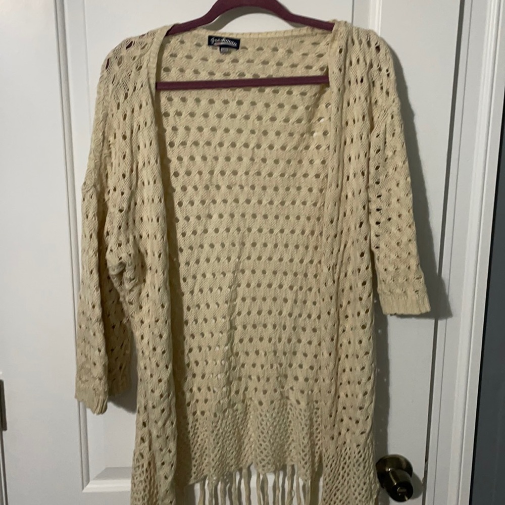 See through cardigan